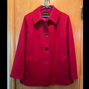 London Fog Red Wool Coat